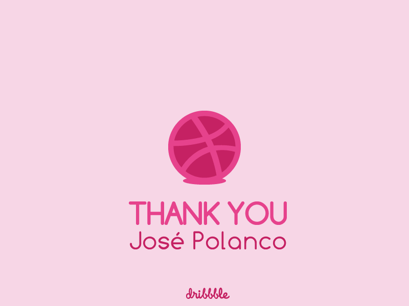 Thank You José Polanco debut flat gif icon invitation josé polanco media polanquette thank thanks you
