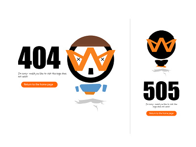 Wocup 404,505 404 505 icons logo pages web design