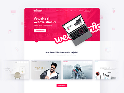 Webonio Homepage Design brand image design homepage pixelmate website