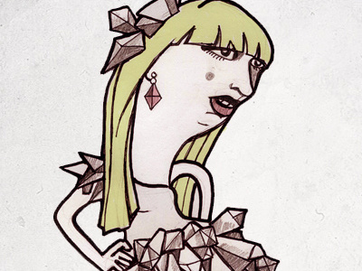 Gaga drawing ink lady gaga paper pencil sketch