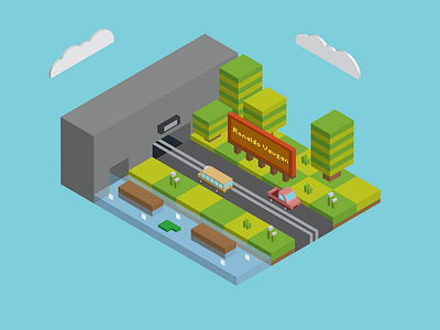 Enviromental City adobeillustator city cube enviroment flat design graphic design graphic art illustration isometric isometric design isometric illustration perspective pixel pixel art vector vector art