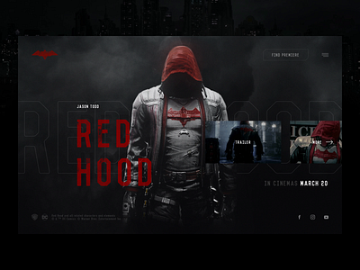 Red Hood concept batman black comics concept dark homepage hood imdb jason movie red todd trailer website