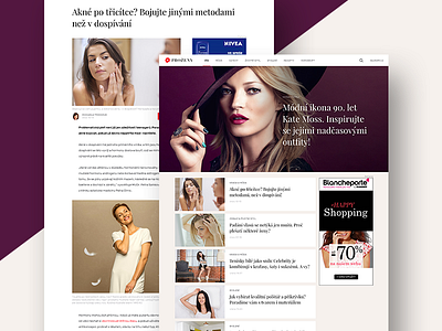 Prozeny.cz refresh article beauty fashion layout lifestyle magazine recipes website women