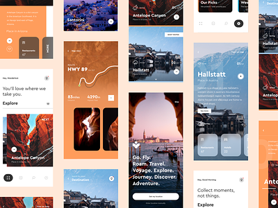UI Design: Travel Guide App Concept