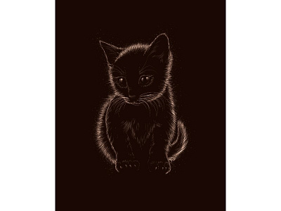 Meow cat design graphic illustration wacom