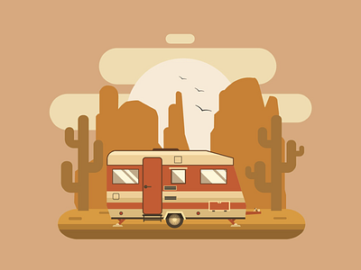 Illustration-Vanity Van app design designer dribbble follow home house illustrator rental sketch ui ux