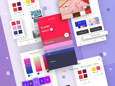 Color Picker app branding design illustration logo type typography ui ux vector web