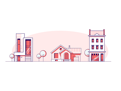 Illustration Housing app branding design designer flat graphic home house icon illustration illustrator lettering logo minimal sketch typography ui ux vector web