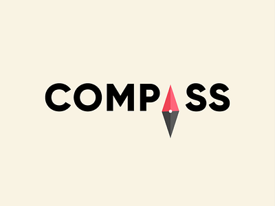 Compass - Logo app branding design designer dribbble flat graphic icon illustration illustrator lettering logo minimal sketch type typography ui ux vector web