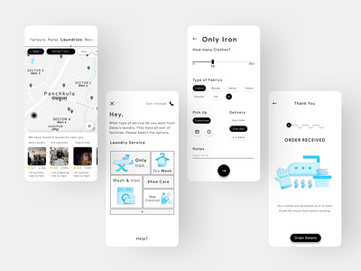 Laundry App UI