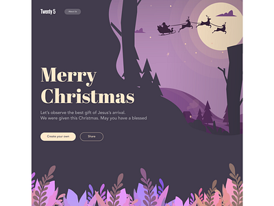 Merry Christmas app branding christmas december design designer dribbble flat graphic illustration illustrator logo minimal santa sketch typography ui ux vector website