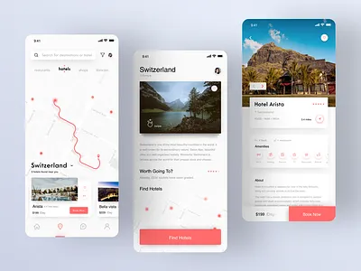 Book Hotels & Restaurants, Find shops & libraries. 🚀 📱 app branding design designer dribbble graphic hotel illustration illustrator logo minimal restaraunt shop sketch type typography ui ux vector web