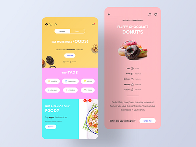 Recipe book: Great recipes & shopping list animation app branding design designer graphic icon identity illustration illustrator ios lettering logo sketch typography ui ux vector website