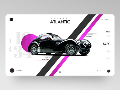 Vintage Car Landing Page Concept animation app branding car design designer dribbble home icon identity illustration illustrator logo sketch typography ui ux vector vintage website