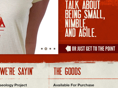 New Site Design brush caps michigan portfolio red red and black store texture tshirt typography website