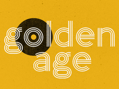 Golden Age branding brewery brewing concept logo logo concept record vintage vinyl