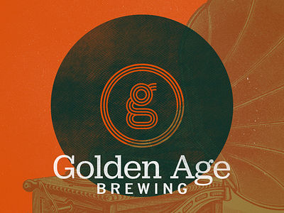 Golden Age Brewing branding brewery brewing concept logo logo concept record vintage vinyl