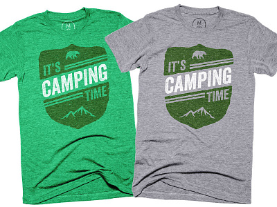 It's Camping Time (Cotton Bureau) apparel campfire camping cottonbureau shirts tee tent tshirt woods