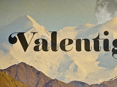 Valentiger Album Concept album album concept cover retro texture typography vintage