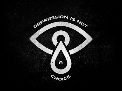 Depression is not a choice awareness depression logo logomark mental health suicide prevention symbol
