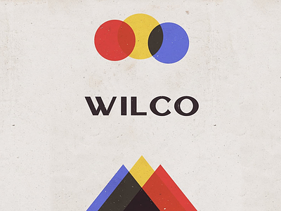 Wilco album art album cover band logo band merch conceptual graphic design indie poster retro retro badge texture vintage wilco