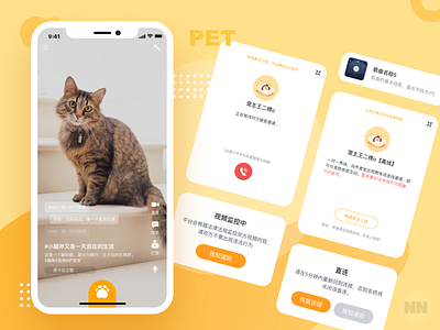 Short video social projects for pets app design ui ux