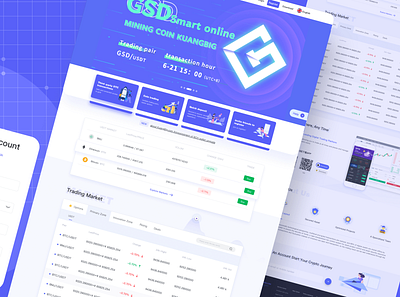 Blockchain project web side design web