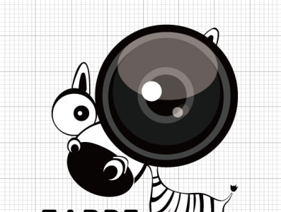 Zebra photo logo 插图 设计