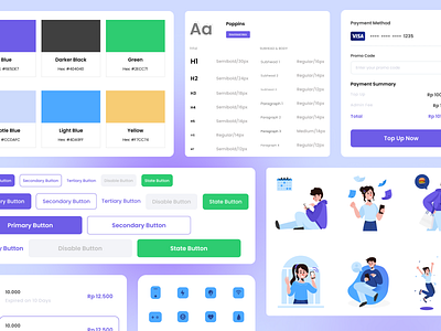 Mony - Finance Mobile Style Guide design system finance mobile mobile ui money style guide ui