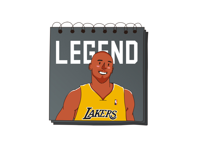 Illustration #11 RIP-Kobe Bryant character doodles illustration nba