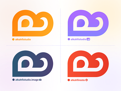 Alkahfi Family Logos branding figma figmadesign flat gradient logo ilustrator logo logo design logodesign logos ui uidesign