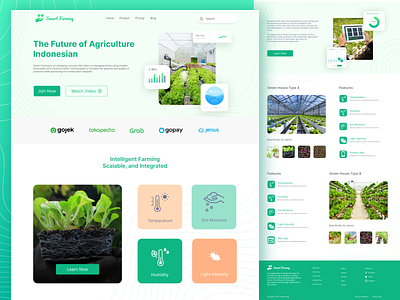 Smart Farming farming figma garden garderning green green house interface iot pak choi smart garden ux vegetable web web app webdesign