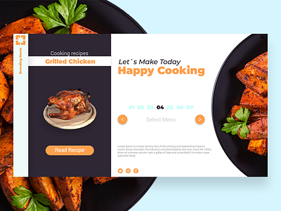 Let`s Cooking band illustration ilustrator interface photoshop typography ui ux xd