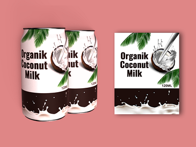 Coconut Milk branding dimensions packaging packaging design photoshop