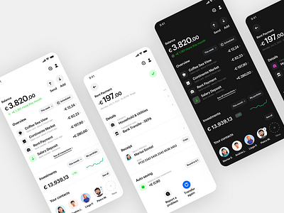 Fincase - Minimalist Banking App Concept android app apple apple ios bank banking branding design digita bank fintech graphic design icon illustration motion graphics online banking ui