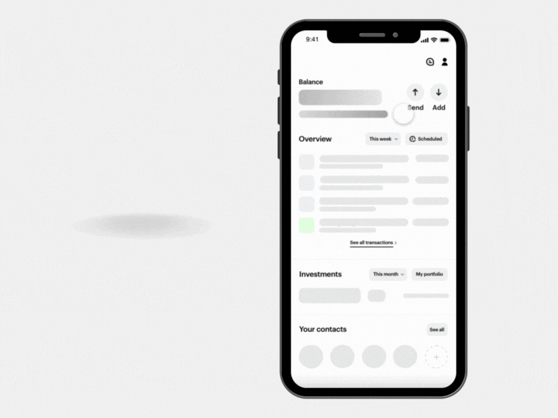 Fincase - Minimalist Banking App Concept android animation app apple apple ios bank banking app branding design graphic design icon motion graphics online bank online banking ux ux design