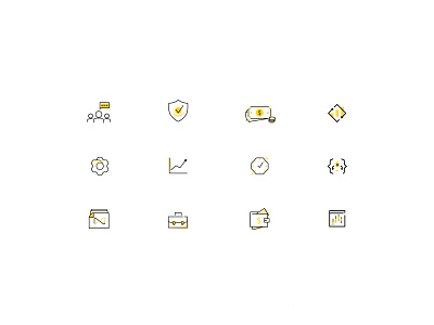 Icons fintech finance icons icons