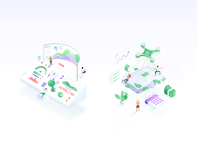 Isometric Illustrations for revenue based fintech isometric drone isometric fintech isometric illustration isometric panel isometric people isometric q isometric suitcase silver suitcase suitcase of money