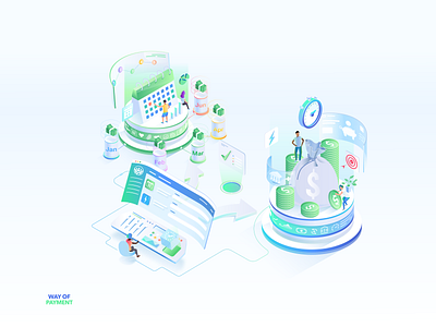 Way of Payment isometric illustration for Benekiva