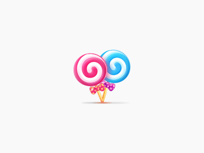 Stick Candy icon logo pink sugar sweet ui