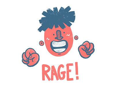 "Rage" adobe adobe photoshop character illustration ipadpro procreate visual