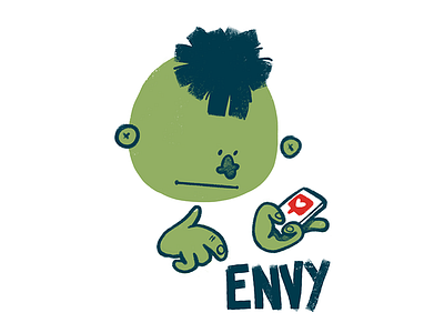 "Envy" adobe adobe photoshop applepencil character illustration ipadpro photoshop procreate procreateapp visual words