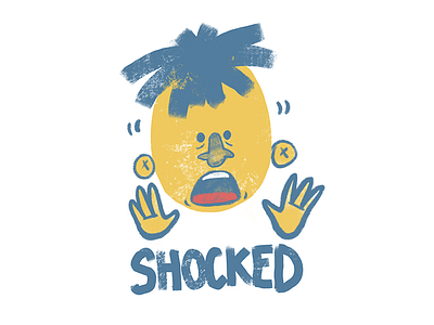 "Shocked" adobe applepencil character illustration ipad ipadpro photoshop procreate procreateapp