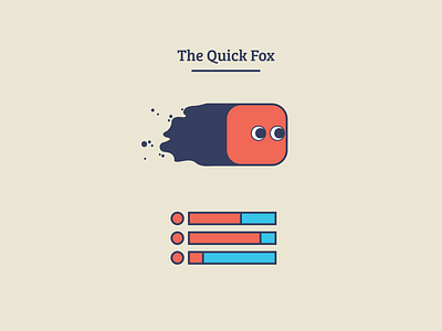 "The Quick Fox" adobe adobe illustrator adobecc block blocks character design illustration quickfox stats visual