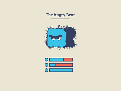 "The Angry Bear" adobe adobe illustrator adobecc angry bear blocks character design illustration visual