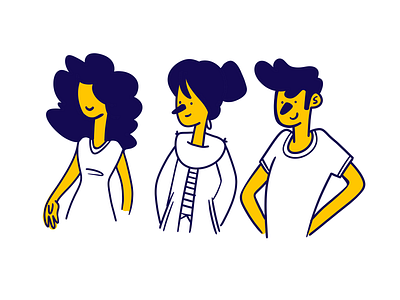 "Fitness-App Character Iterations_001"