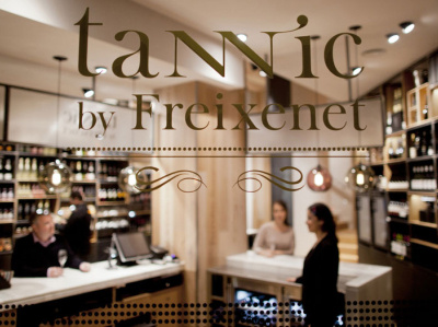 Tannic flagship store branding interior design ligature font retail design typography