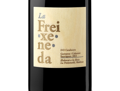 La Freixeneda wine branding logo package design typeface typography wine wood label