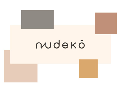 Nudekó secondary colors brandguidelines branding design ligature font logo typeface typography