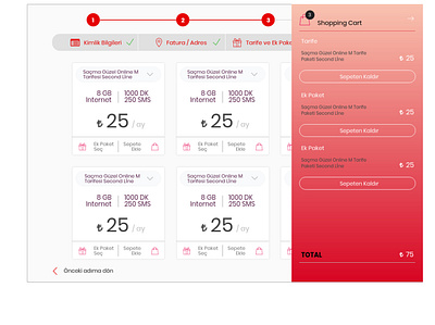 Mobile Operator Online Sales Tablet Version design e commerce shop tablet design ui ux